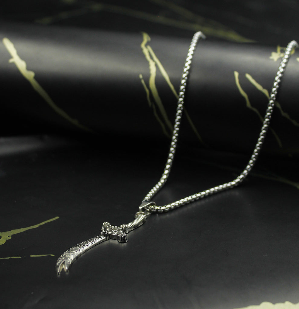 Buy One Get One Free Zulfiqar Necklace ā Dual-Edge Arabic Calligraphy Edition