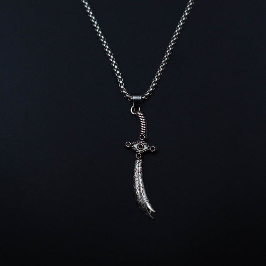 Buy One Get One Free Zulfiqar Necklace – Dual-Edge Arabic Calligraphy Edition