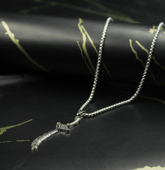 Buy One Get One Free Zulfiqar Necklace – Dual-Edge Arabic Calligraphy Edition